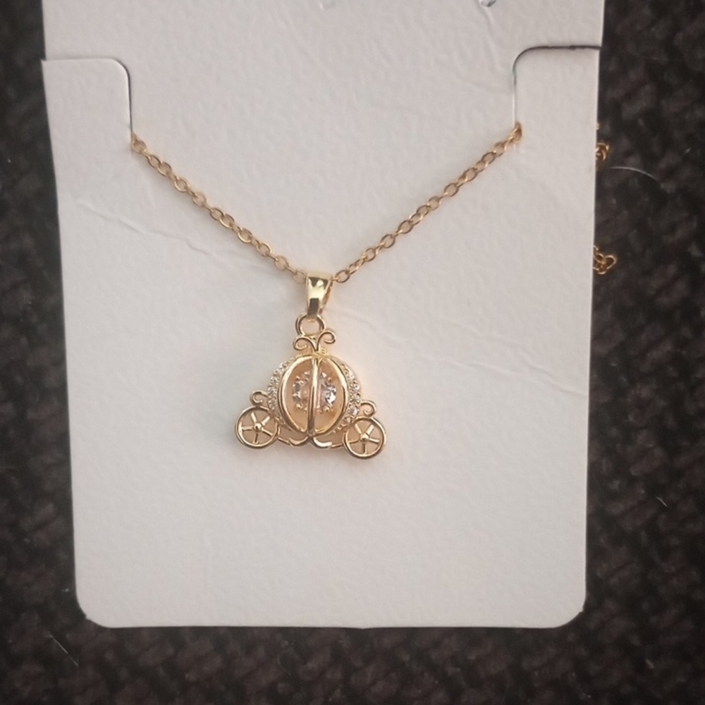 ♥️Individually $8 Cinderella Carriage Inspired Necklace 💛 - Picture 3 of 4